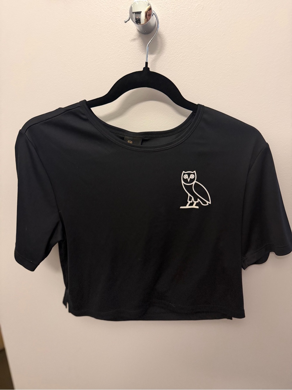 Black Cropped Tee OVO
